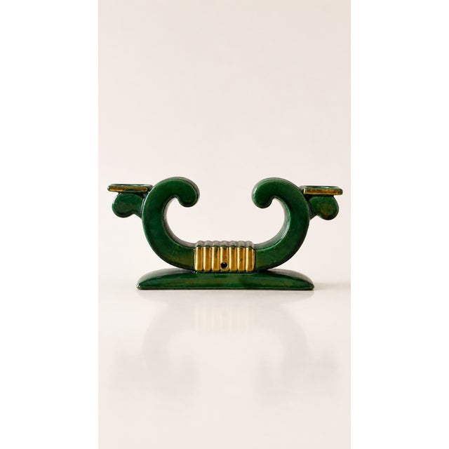 Art Ceramic Candlestick from Saint Clément, 1960 For Sale - Image 6 of 6