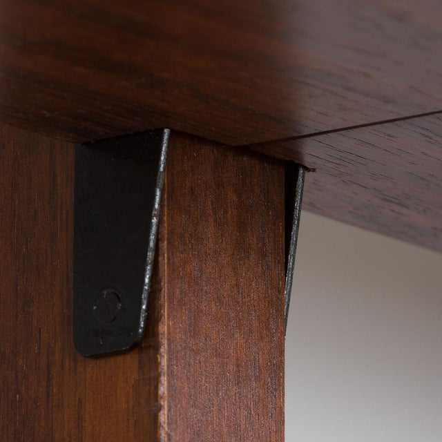 Scandinavian Two Bay Rosewood Free-Standing Wall Shelf, Norway, 1960s For Sale - Image 12 of 18