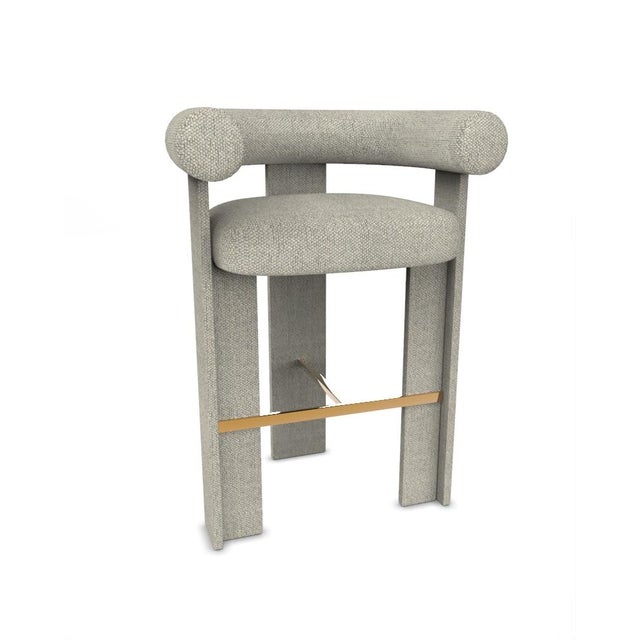 Contemporary Modern Cassette Bar Chair in Safire 08 by Alter Ego For Sale - Image 3 of 7