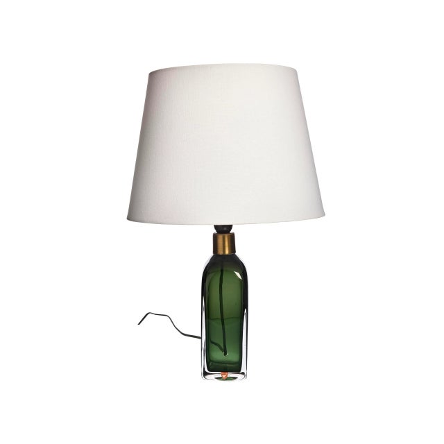 Orrefors Mid-Century Modern Table Lamp by Carl Fagerlund for Orrefors, Sweden For Sale - Image 4 of 5