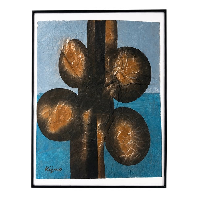 Kijno, Embossed Paper Artwork, 1980s, Paper For Sale