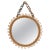 Gold Mid-Century Italian Wall Mirror in Rattan and Bamboo with Chain, 1960s For Sale - Image 8 of 8