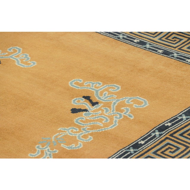 Made with hand-knotted wool, this 4x6 contemporary rug exemplifies the refined minimalist aesthetic that characterized...