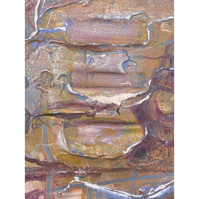 Reflection by Jennifer Bobola | Mixed Media abstract composition with layered textures and colors For Sale - Image 4 of 5
