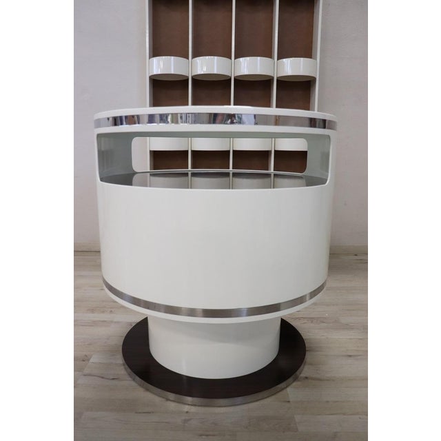 Space Age White Bar Set, 1960s, Set of 3 For Sale - Image 13 of 16