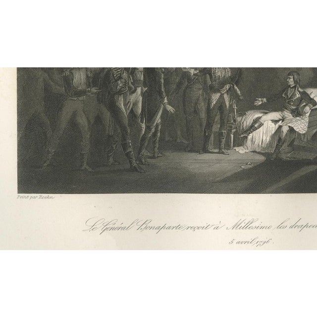 After Adolphe Roehn, Napoleon Accepts Captured Banners in Milan, Engraving, 1840 For Sale - Image 6 of 9