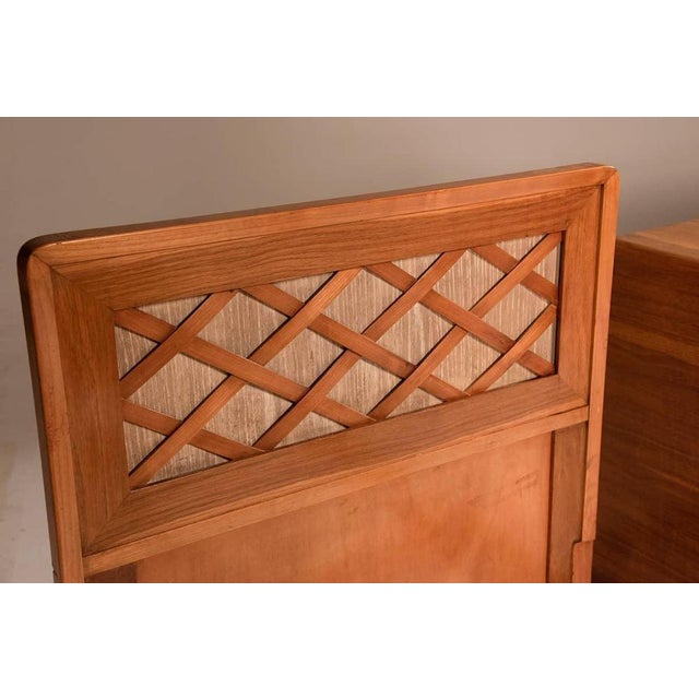 Brown Single Beds and Chest of Drawers, 1960s, Set of 3 For Sale - Image 8 of 18