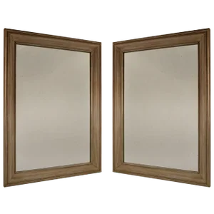 Silver Gilt Mirrors by James Mont - a Pair