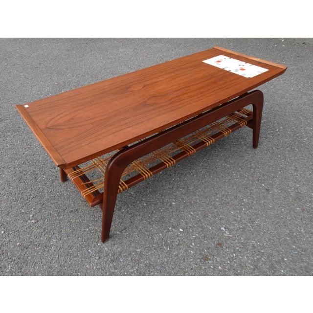 Dutch Teak Coffee Table by Louis Van Teeffelen for Wébé, 1950s For Sale - Image 4 of 14