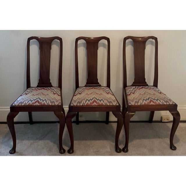 Brown Vintage Dining Chair Set Attributed to Henkel Harris For Sale - Image 8 of 11