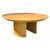 For Sale is this large almost round floating Karl Springer Dining Table on two half round pedestal bases, made in America...