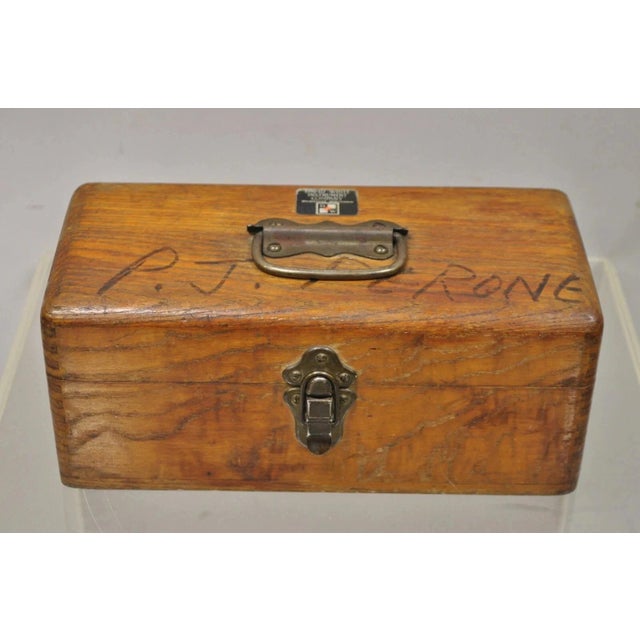 Vintage David White Instrument Co Surveying Equipment Plane Utility Level Oak in Case. Item includes plane utility level,...