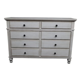 Millennium by Ashley Antiqued White 8-Drawer Dresser For Sale