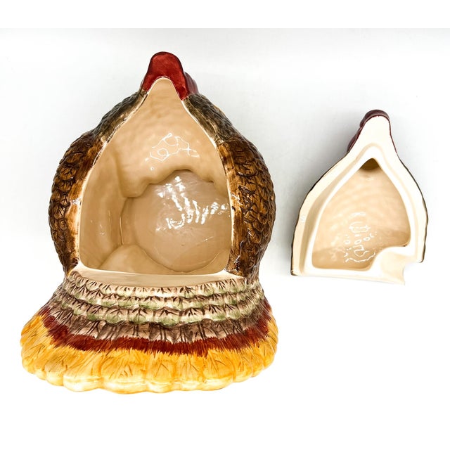 Vintage Ganz Bella Casa Hand-Painted Turkey Ceramic Tureen – Americana / Thanksgiving / English Country For Sale - Image 9 of 13