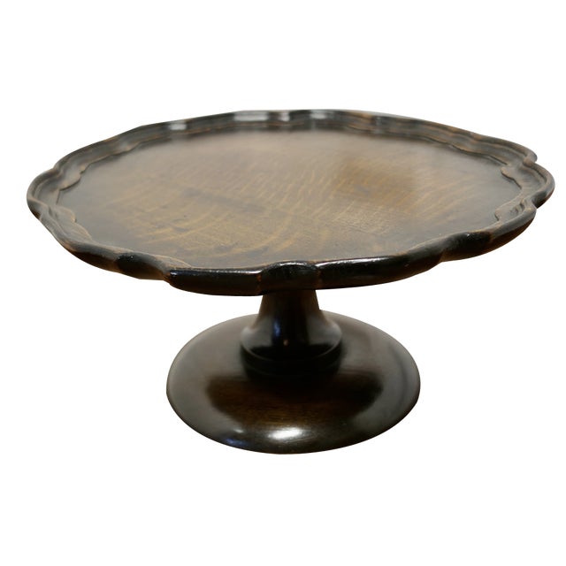 Art Deco Oak Lazy Susan Tazza For Sale