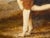 An English oil on canvas horizontal painting from the mid 19th century, signed and dated, depicting a stationary...