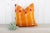 Orange Orange Tango Silk Phulkari Pillow For Sale - Image 8 of 9