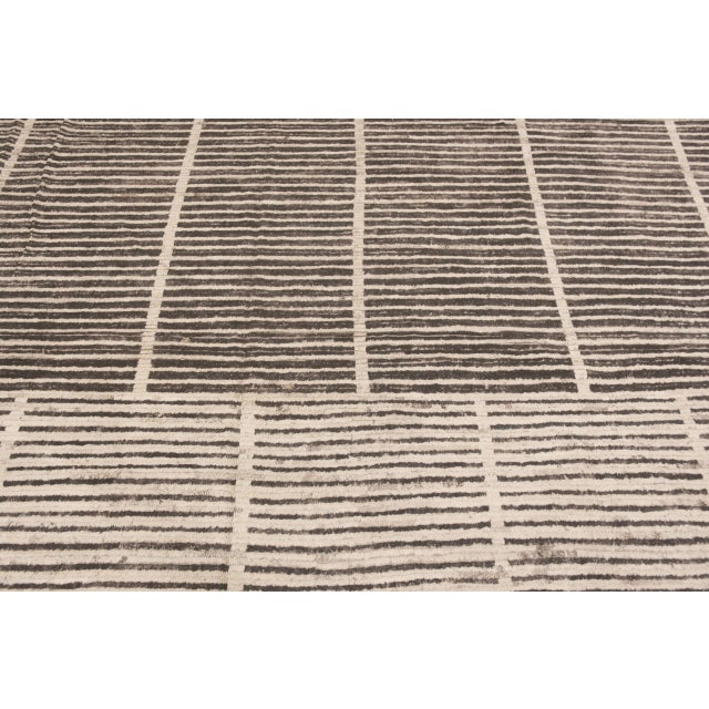 Nazmiyal Collection Large Modern Geometric Area Rug For Sale - Image 4 of 9