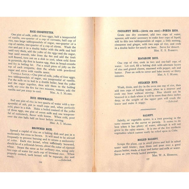 "The Tropical Cook Book Treating Mainly of the Preparation of Tropical Fruits and Vegetables" 1909 Ladies' Club of Herradura For Sale - Image 10 of 12