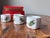 Set of 4 - Vintage Hand Decorated Christmas Holly Porcelain Napkin Rings, Napkin Holder With Original Box, Made in Japan For Sale - Image 4 of 8