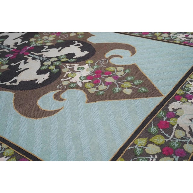 Early 21st Century Sumak Rug 6' X 9' For Sale - Image 5 of 10