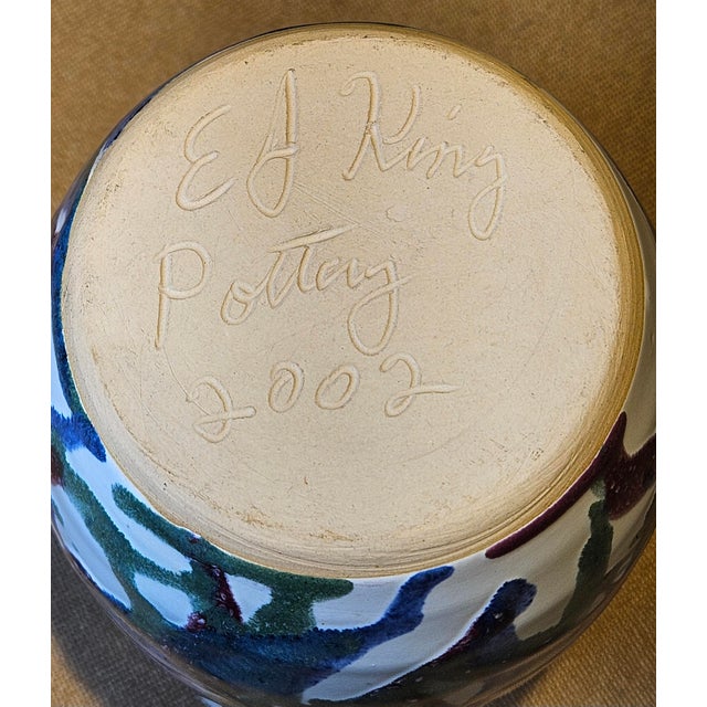 E J King Decorative Ceramic Picture For Sale - Image 9 of 9