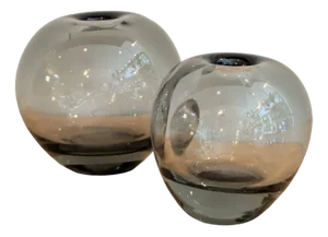 Mid-Century Glass Vases by Per Lütken for Holmegaard, Set of 2