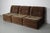 Vintage Brown and Green Velvet Modular Sofa, Set of 3 For Sale - Image 9 of 16