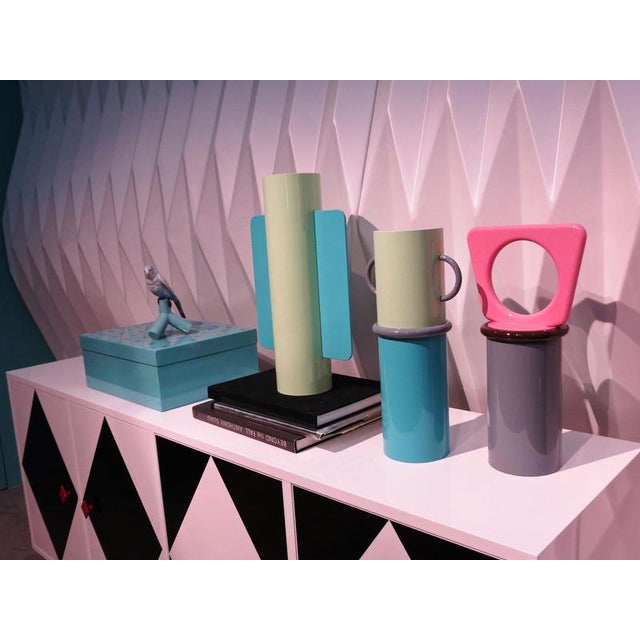 Contemporary Festa Mobile Zelda Side Table in Powder-Coated Aluminum by Altreforme For Sale - Image 3 of 6