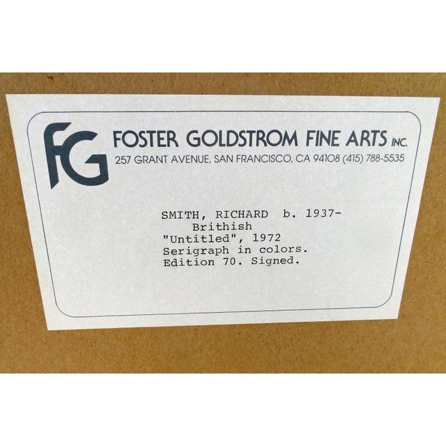 1970s 1970s Abstract Geometric Screenprint by Richard Smith, CBE For Sale - Image 5 of 6