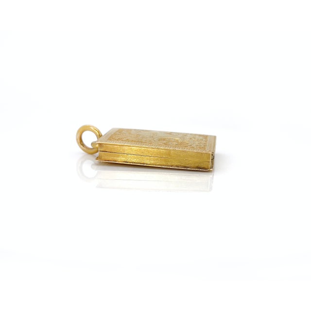Victorian Book Locket, Antique, 18k For Sale - Image 10 of 14