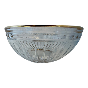 1990s Marquis by Waterford Hanover Gold Crystal Bowl