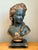 Vintage Gilt Tipped Carved Wood Female Bust For Sale - Image 17 of 18
