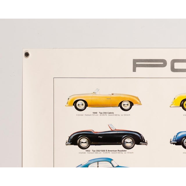 Paper Porsche Sports Cars Poster by Ken Rush, 1980 For Sale - Image 7 of 9