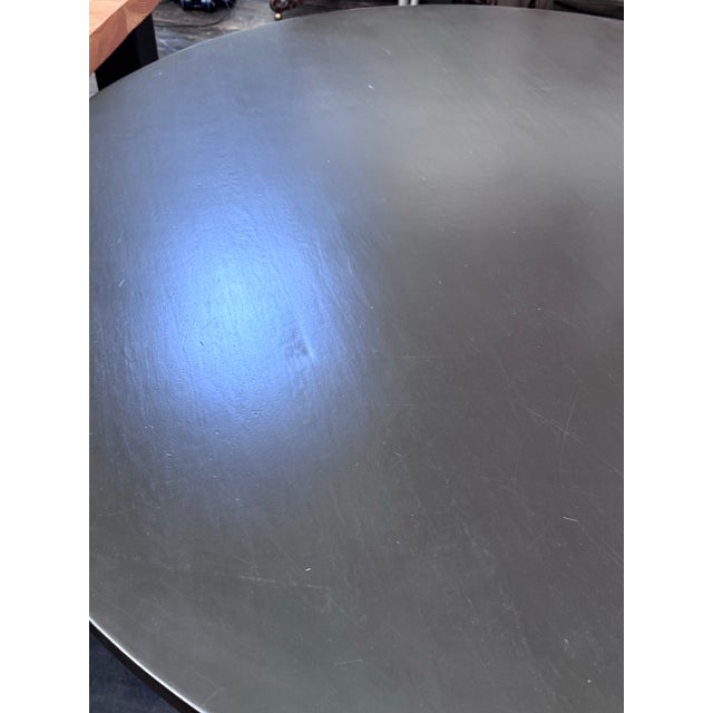 Crate & Barrel Pedestal Table For Sale - Image 10 of 12