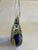 Blue Vintage Blown Art Glass Fish Sculpture – Blue & Yellow Striped For Sale - Image 8 of 11