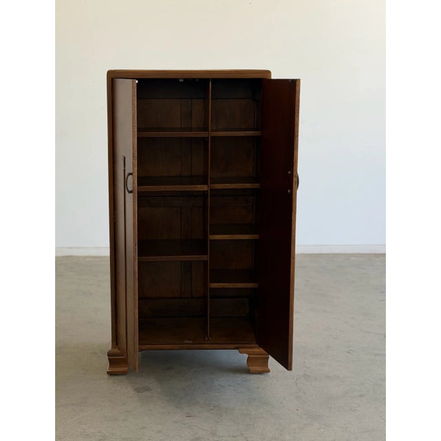 W28.50 D17.25 H55.5 This item has been fully restored, with the original hardware. Wood has been beautifully stained in a...
