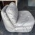 Wood Postmodern Curved Slipper Chair With Ottoman From 80's For Sale - Image 7 of 8