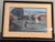Up for sale is a vintage Japanese woodblock print depicting farmers tending to a flooded rice paddy with an ox and rolling...