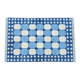 Tuva Rug, 4x6, Blue For Sale