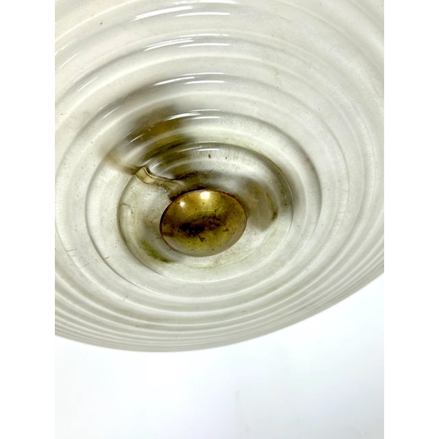 Art Deco Pendant Light in Murano Glass by Ercole Barovier, 1940s For Sale - Image 4 of 9