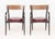 Pair of Edward Wormley for Dunbar "Alexandria" Arm Chairs, Model 6004, circa 1960, mahogany and walnut frame with burgundy...