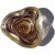 Beautiful vintage Murano hand blown purple swirling pattern and gold flecks Italian art glass triangle shaped ashtray /...