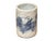 Chinese Chinese Distressed White Porcelain Blue Warrior Horse Graphic Holder Vase For Sale - Image 3 of 10
