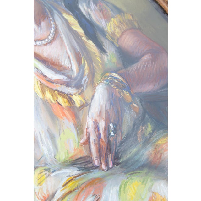1930s Fanny Billaud, Female Portrait, 1932, Pastel Artwork, Framed For Sale - Image 5 of 11