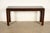 Chinoiserie Maitland Smith Regency Leather Wrapped Console Table For Sale - Image 3 of 11