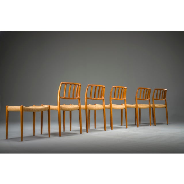 Model 83 Dining Chairs in Teak by Niels Otto Møller for J.L. Møllers, 1960s, Set of 6 For Sale - Image 17 of 18