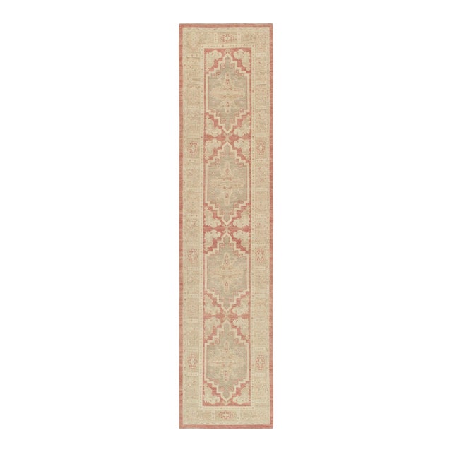 Pasargad Home Oushak Coral Wool Area Rug- 2'11" X 12' 9" For Sale