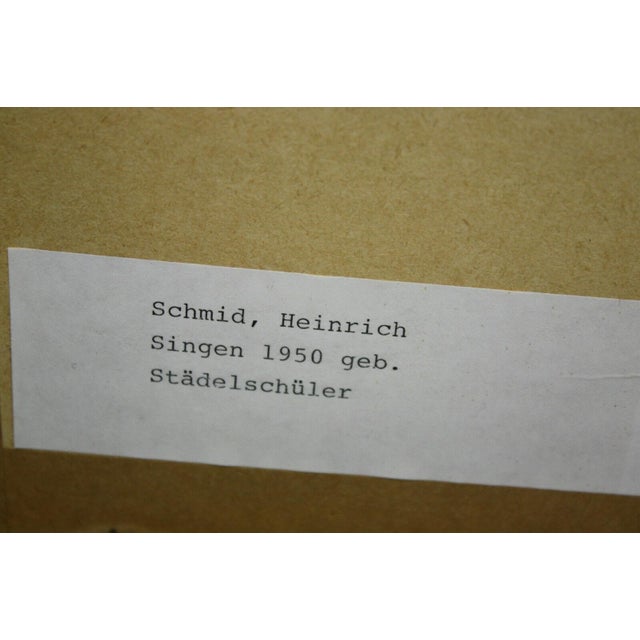Black Schmid Heinrich, Berlin 1 of 1981 Cityscape, 1981, Oil Painting on Canvas For Sale - Image 8 of 9