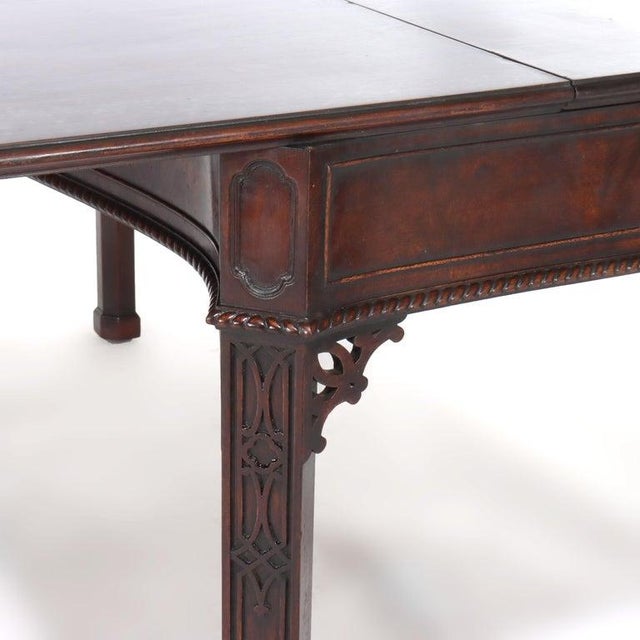 Antique Federal Style Mahogany Hinged Top Hall Table With Single Drawer C1930 For Sale - Image 13 of 17